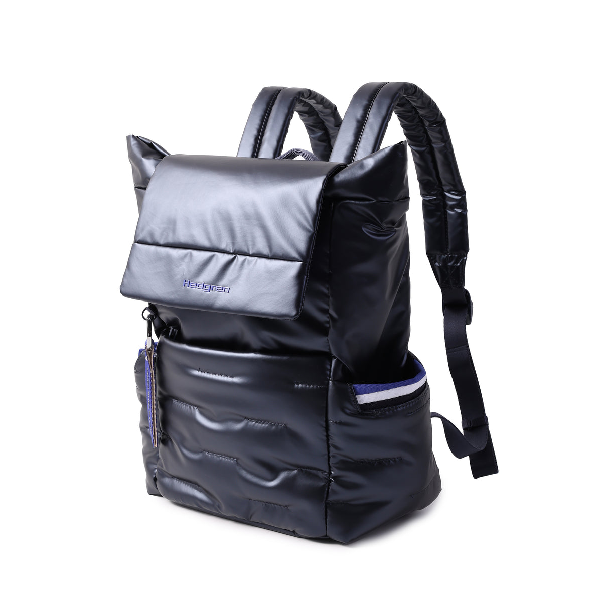 Billowy Backpack With Flap Peacoat Blue