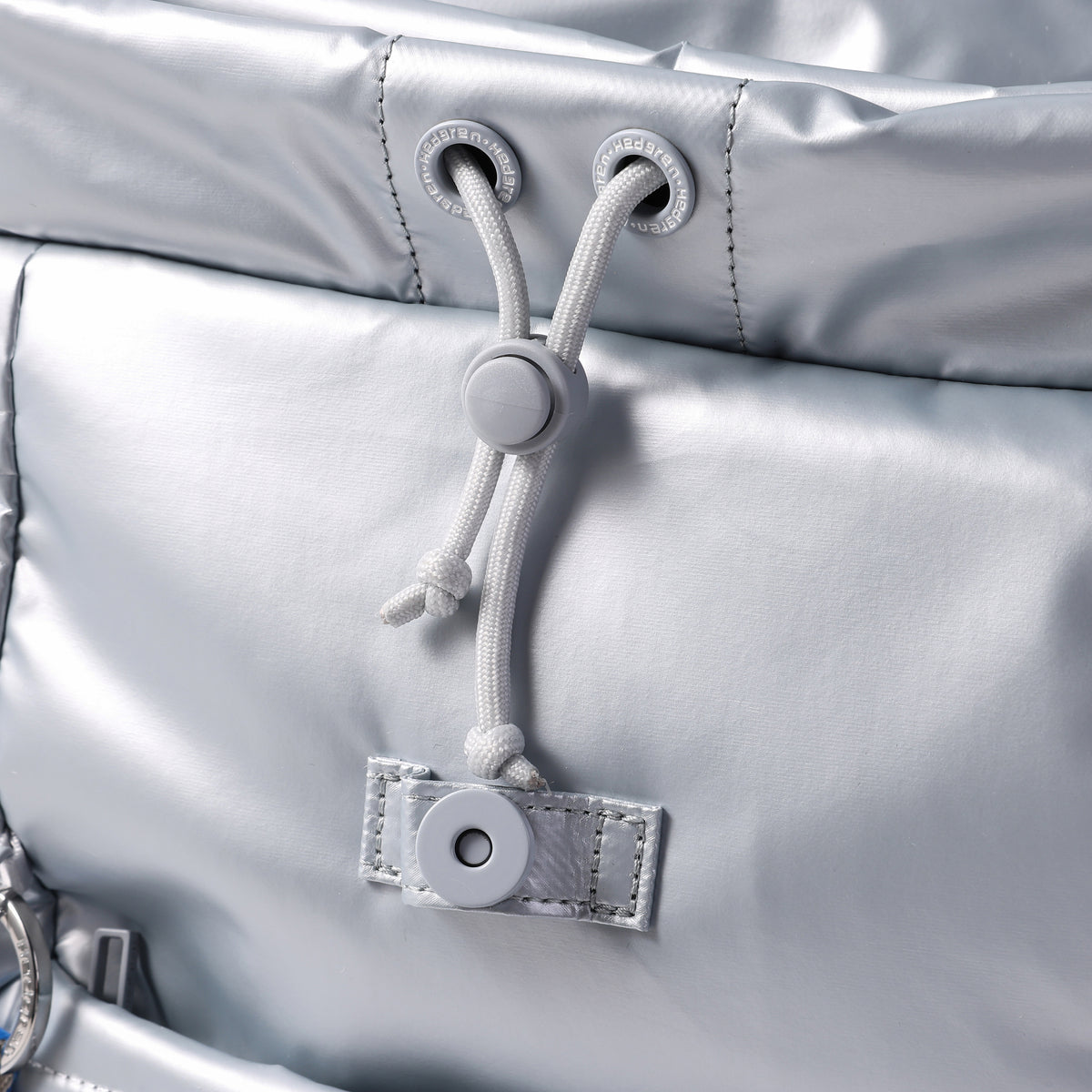 Billowy Backpack With Flap Pearl Blue