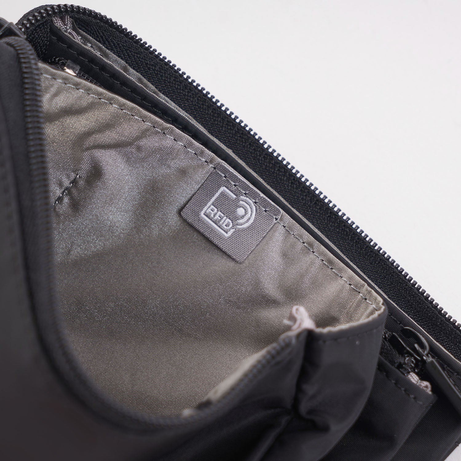 Franc M 3 Zipper Pouch Rfid Medium Black