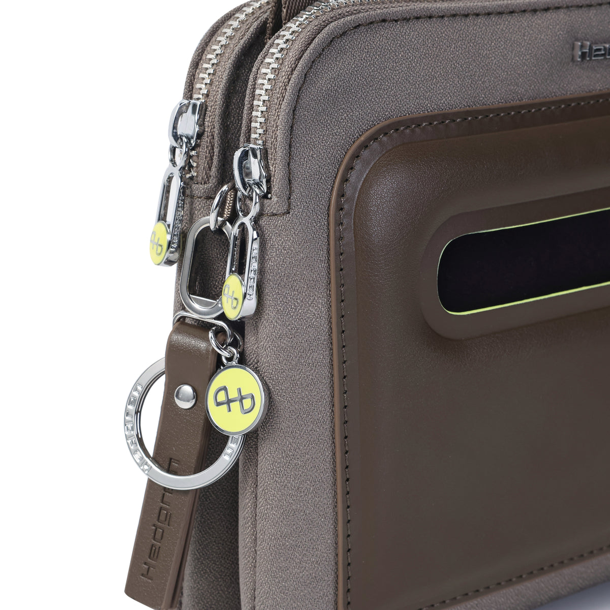 Doppio Double Crossover Rfid Vintage Taupe