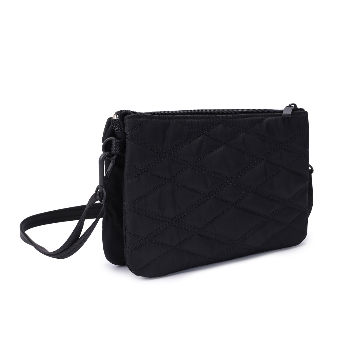 Emma Crossover 3 Compartment New Quilt Black