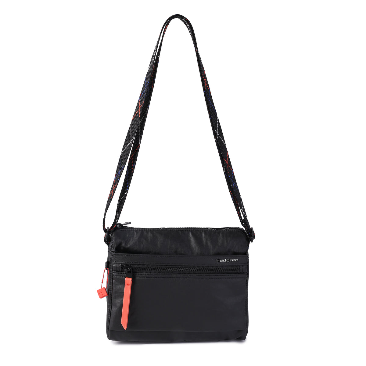 Eye Shoulder Bag Rfid Creased Black/Coral