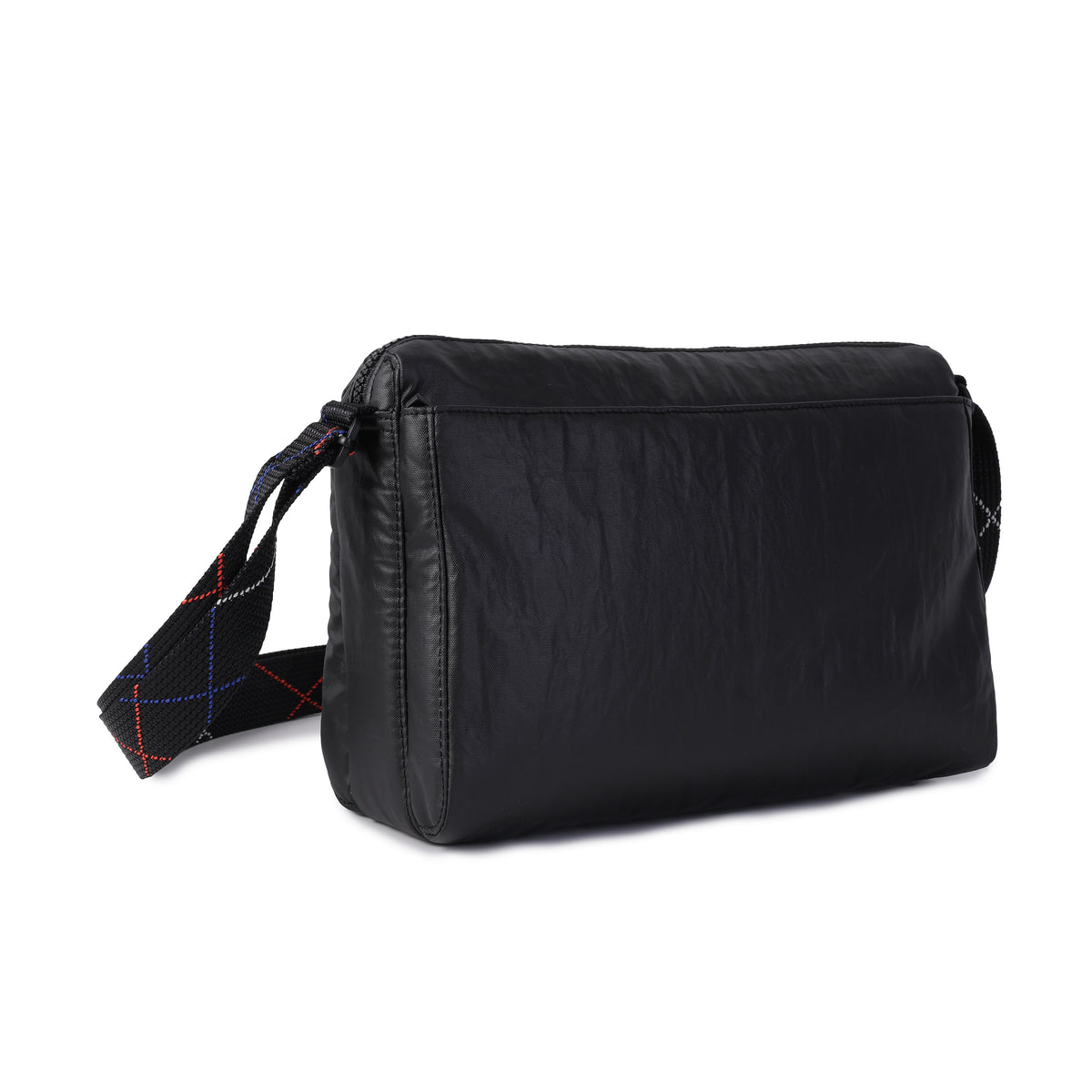 Eye M Shoulder Bag Medium Rfid Creased Black/Coral