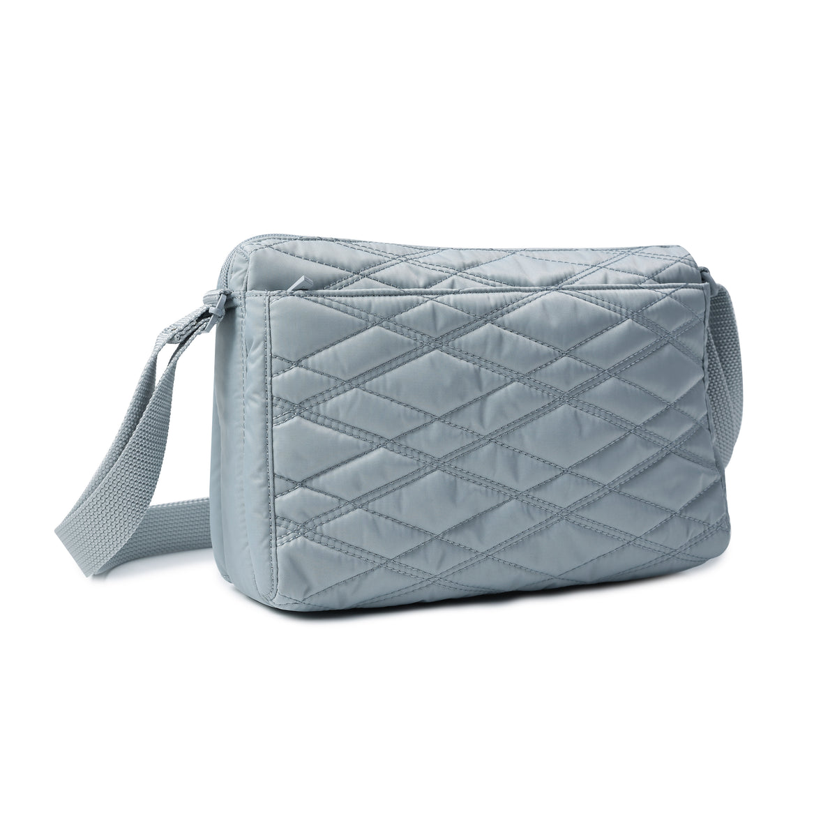 Eye M Shoulder Bag Medium Rfid New Quilt Pearl Blue