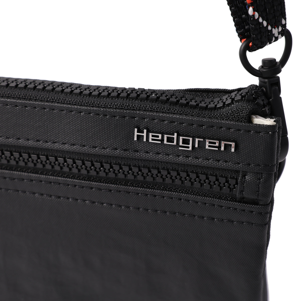 Emma Crossover 3 Compartment Rfid Creased Black/Coral