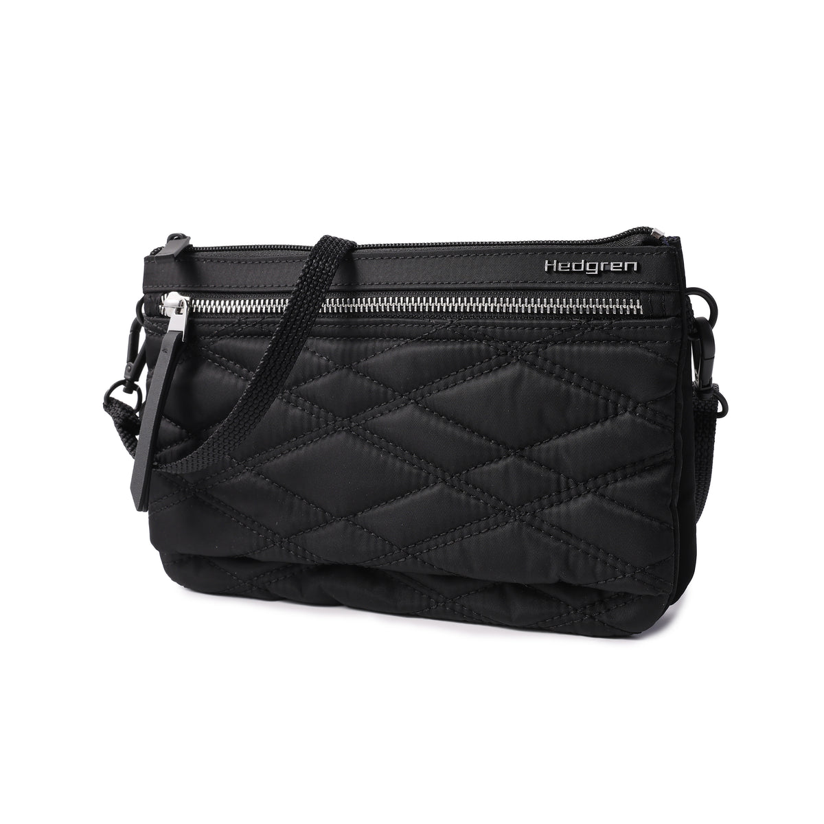 Emma Crossover 3 Compartment Rfid New Quilt Full Black