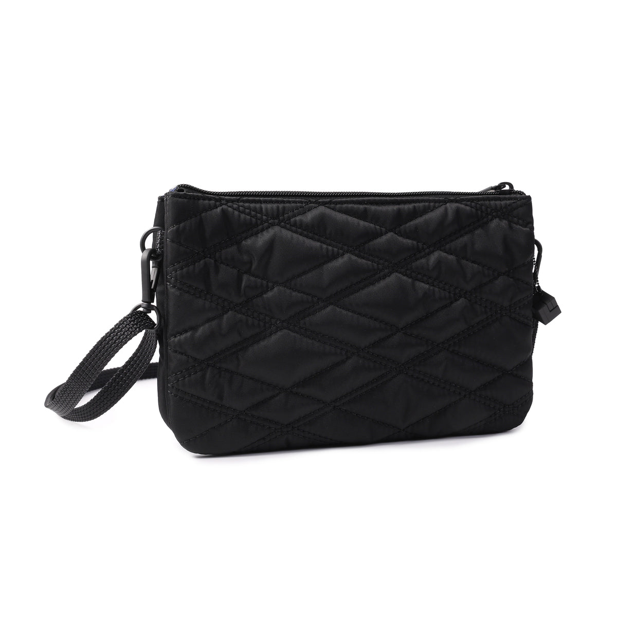 Emma Crossover 3 Compartment Rfid New Quilt Full Black