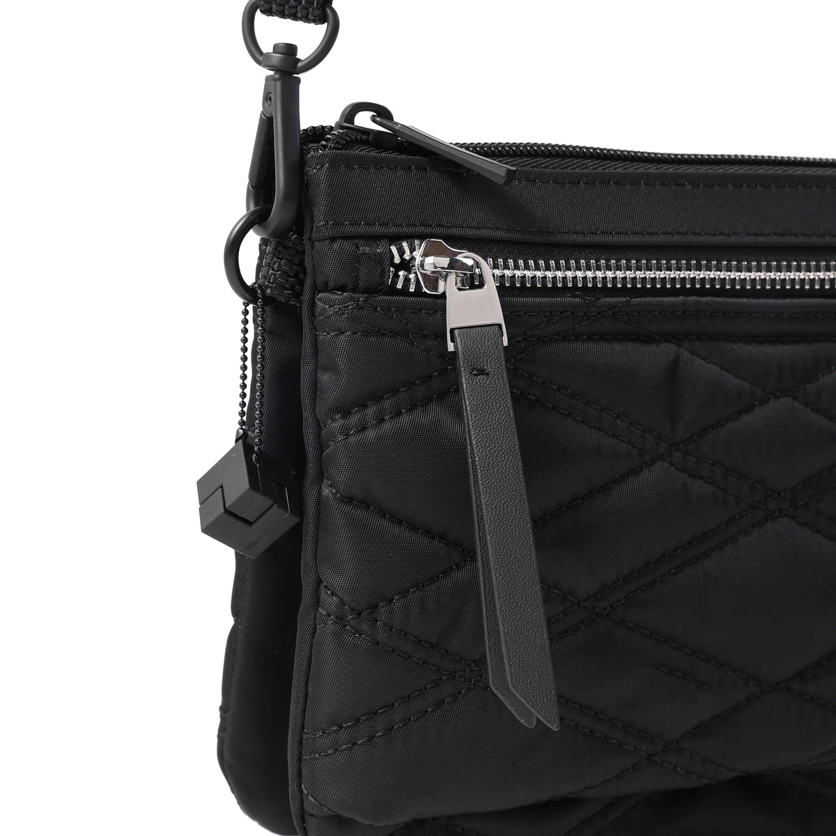 Emma Crossover 3 Compartment Rfid New Quilt Full Black