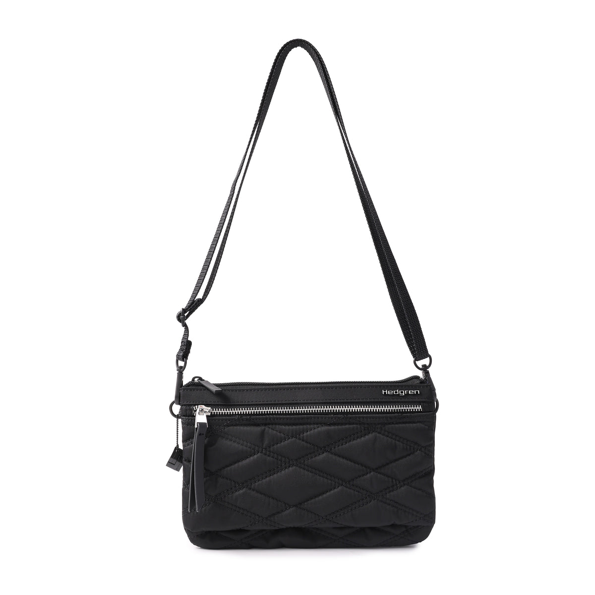 Emma Crossover 3 Compartment Rfid New Quilt Full Black