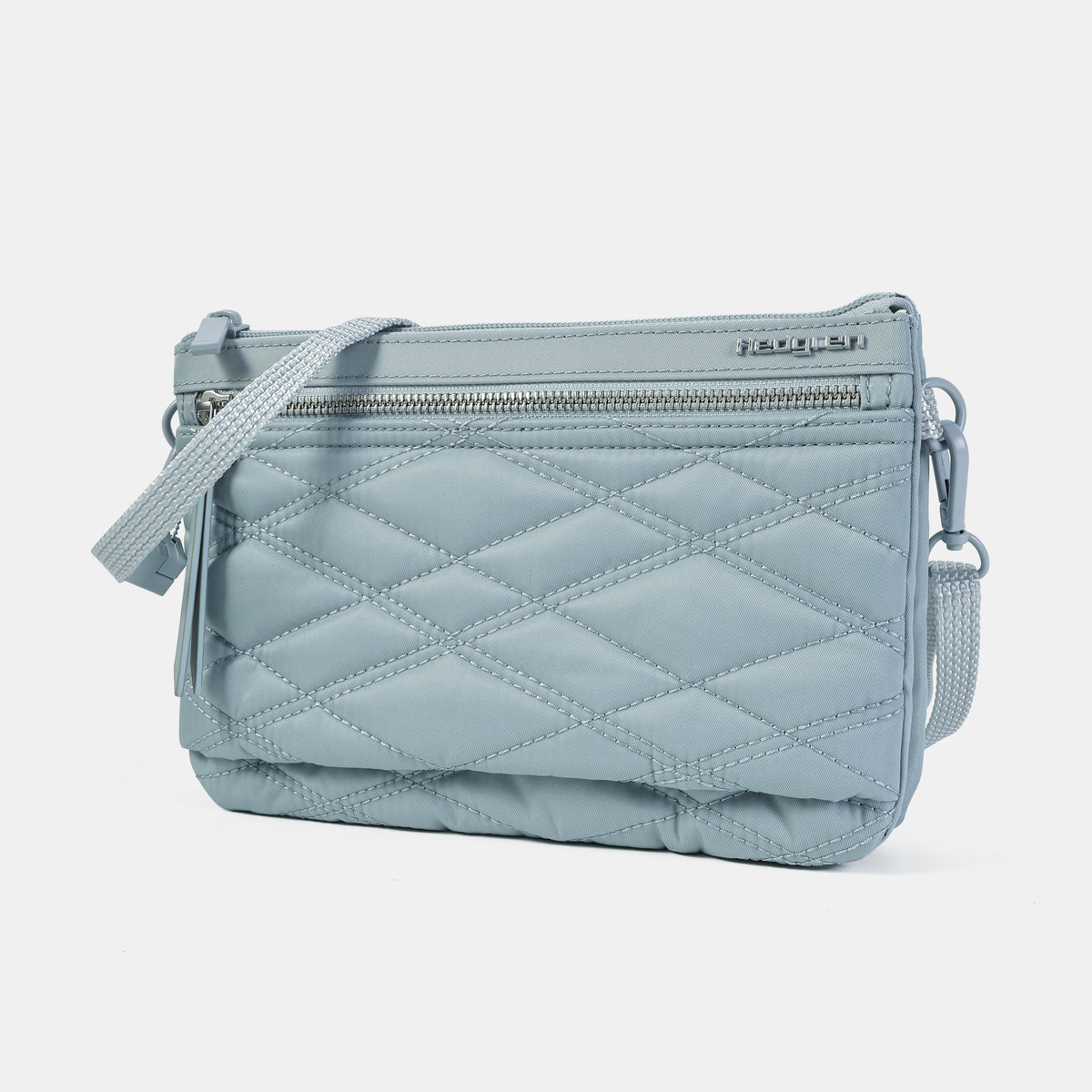 Emma Crossover 3 Compartment Rfid New Quilt Pearl Blue