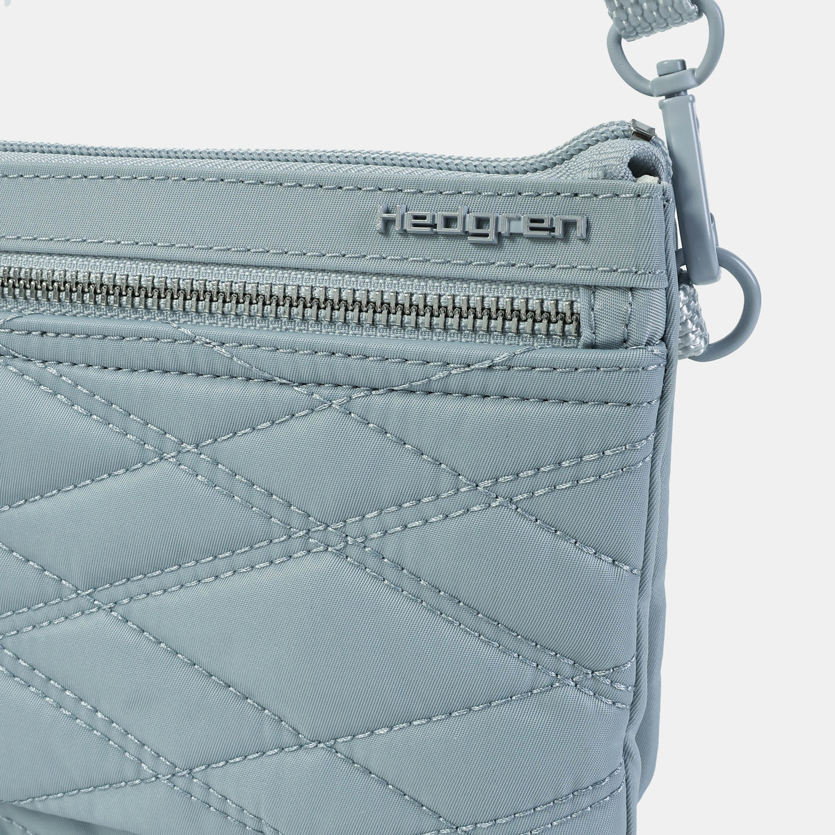 Emma Crossover 3 Compartment Rfid New Quilt Pearl Blue