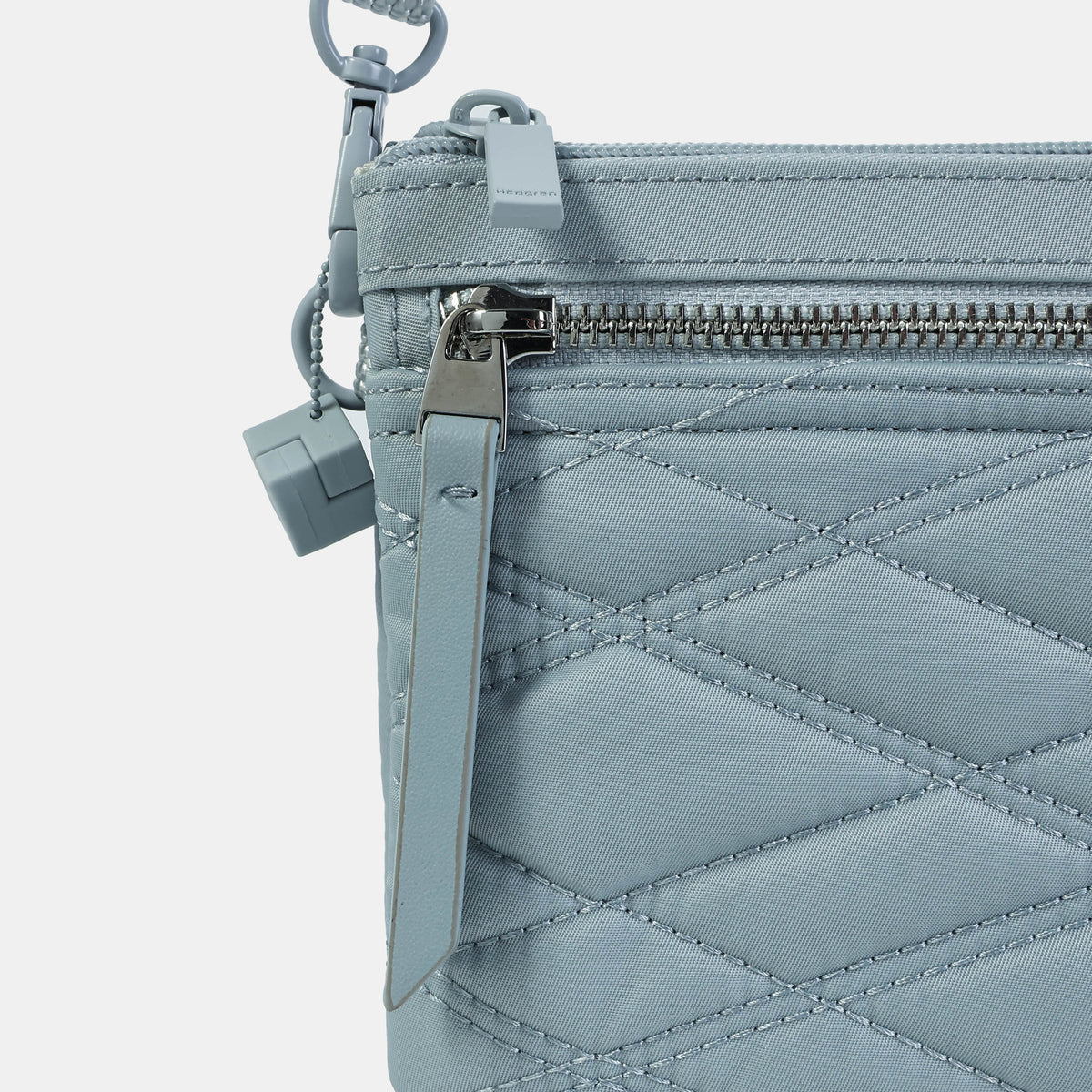 Emma Crossover 3 Compartment Rfid New Quilt Pearl Blue