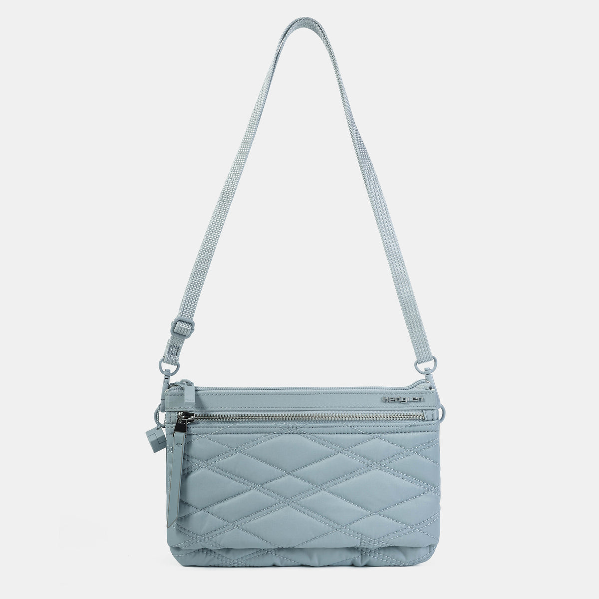 Emma Crossover 3 Compartment Rfid New Quilt Pearl Blue