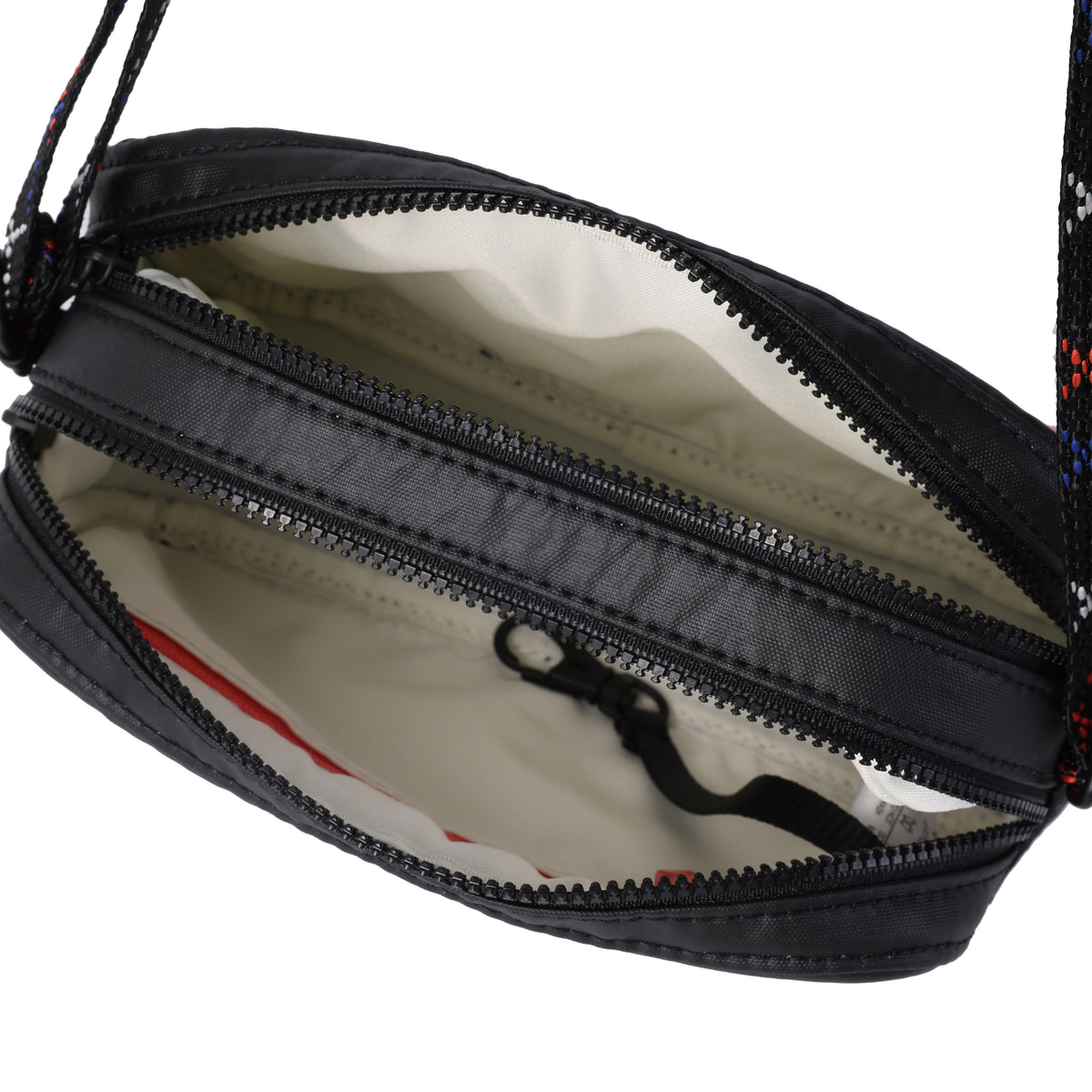 Maia Small Crossover 2 Compartment Creased Black/Coral