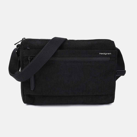 Hedgren Eye M Shoulder Bag Medium + Rfid Corduroy Black