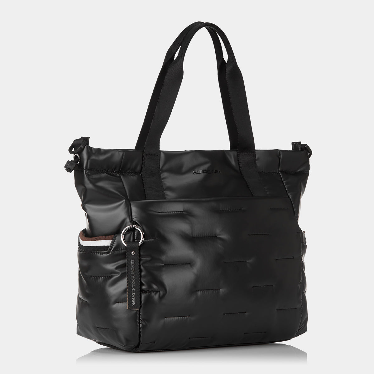 Puffer Tote Bag Black