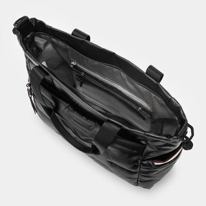 Puffer Tote Bag Black