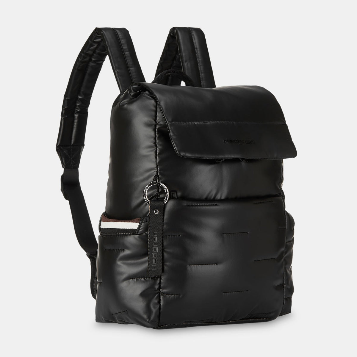Billowy Backpack with Flap Black