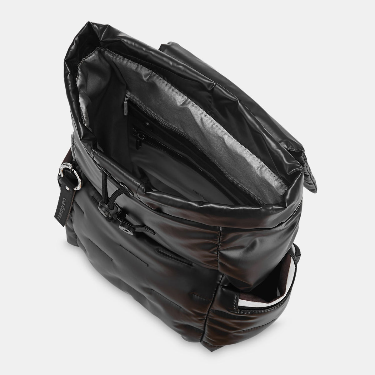Billowy Backpack with Flap Black