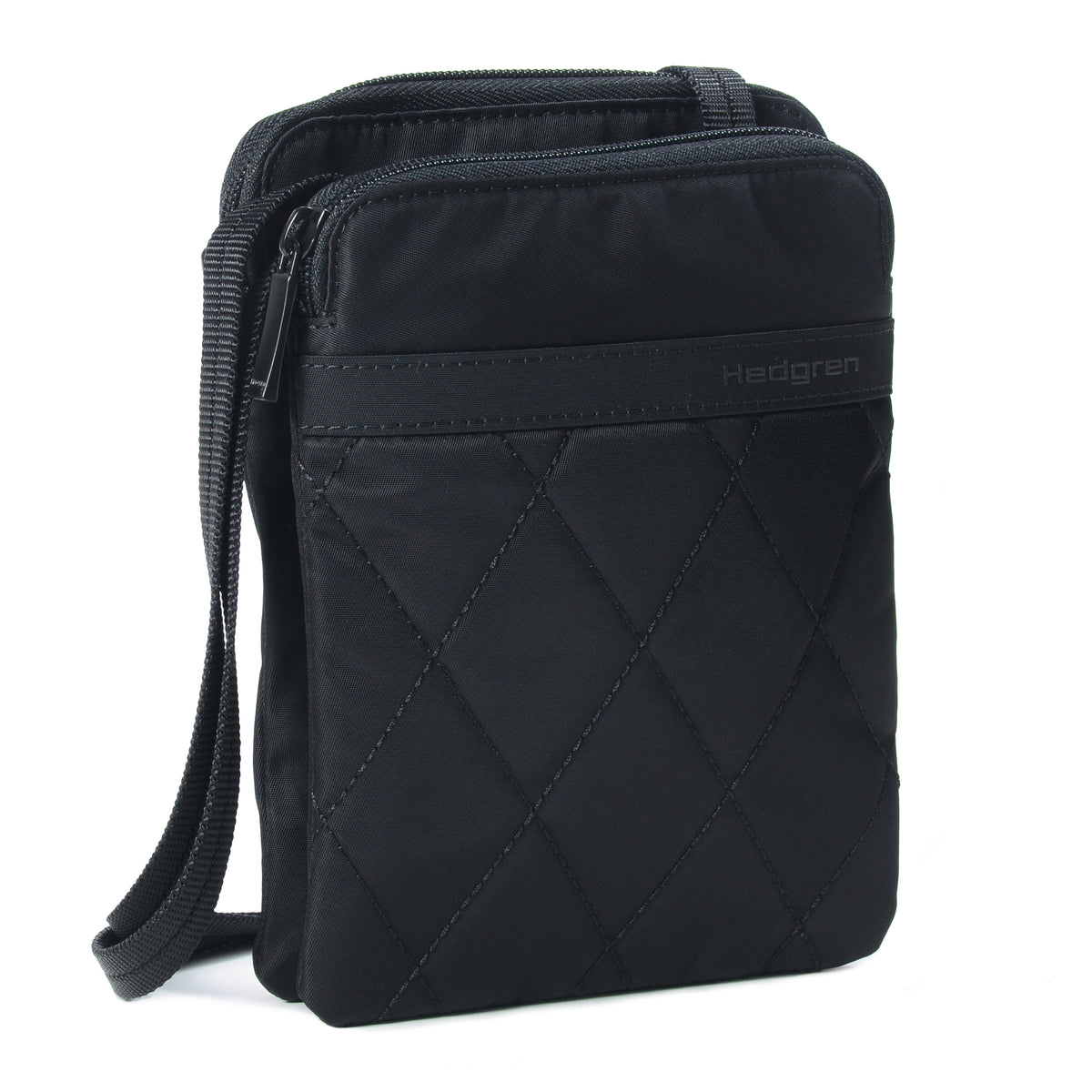 Rupee RFID Passport Holder Quilted Black