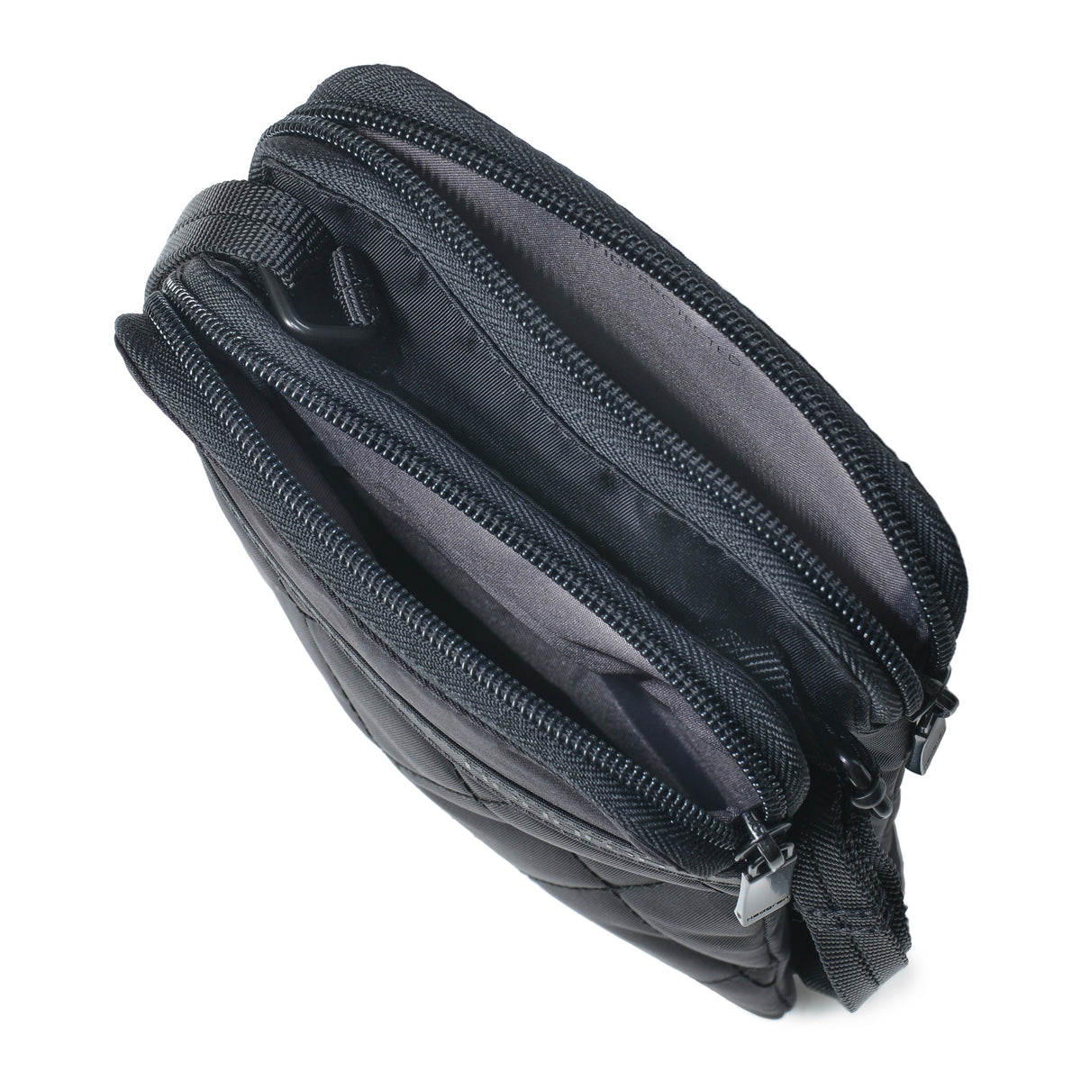 Rupee RFID Passport Holder Quilted Black