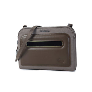 Doppio Double Crossover Rfid Vintage Taupe