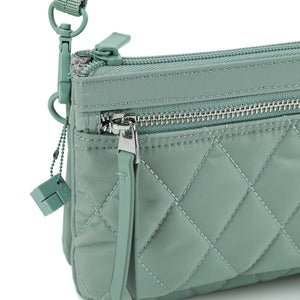 Emma Crossover 3 Compartment Quilted Sage