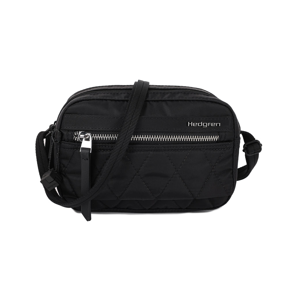 Maia Small Crossover 2 Compartment Quilted Black