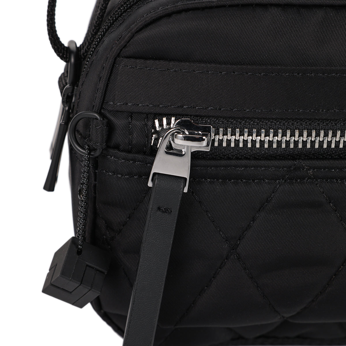 Maia Small Crossover 2 Compartment Quilted Black