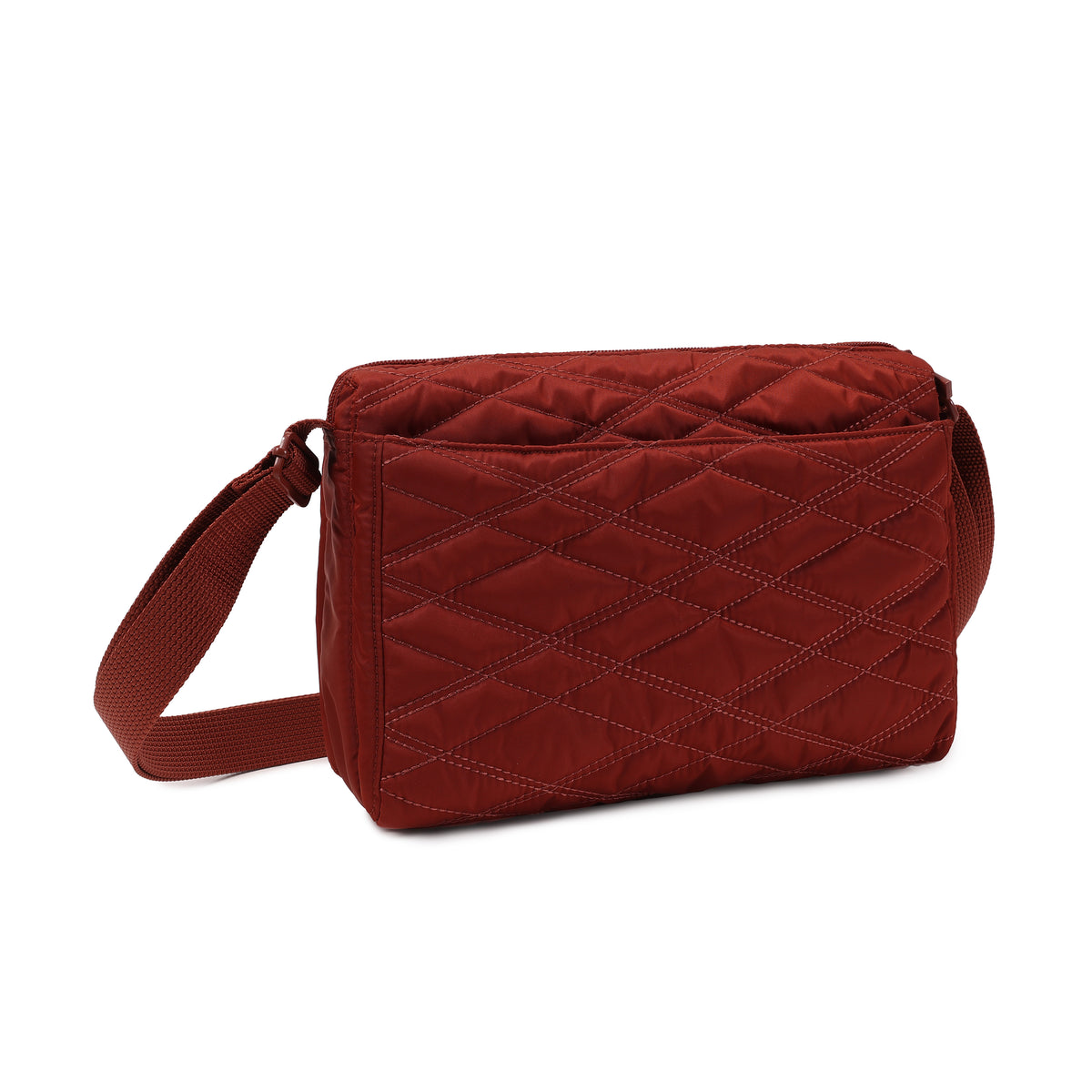 Eye M Shoulder Bag Medium New Quilt Brandy Brown