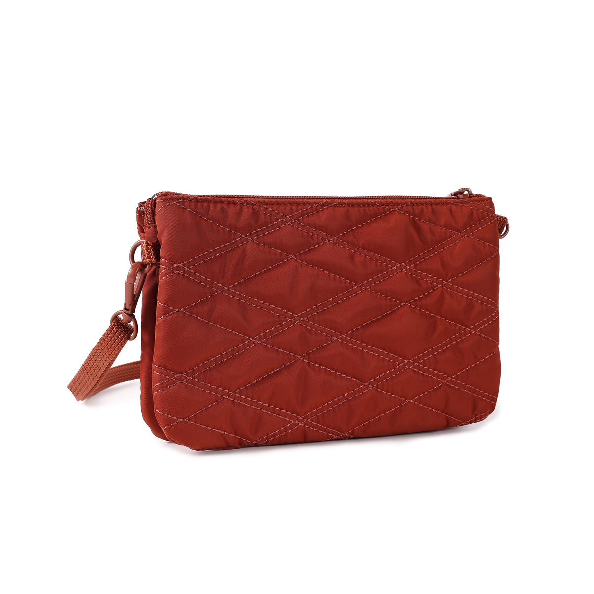 Emma Crossover 3 Compartment New Quilt Brandy Brown