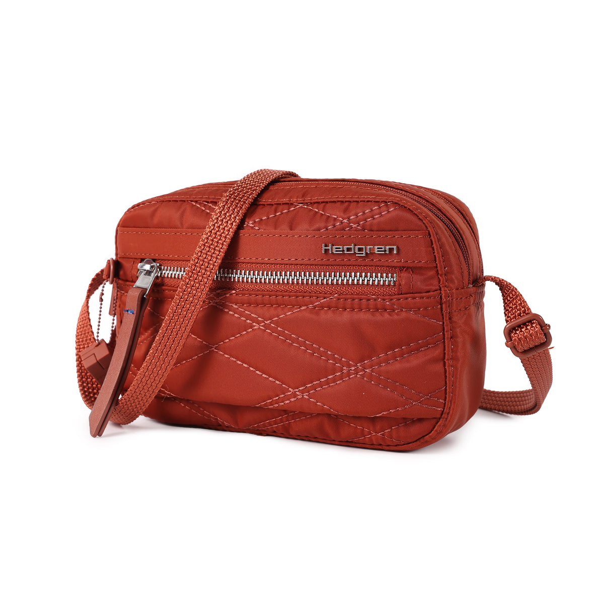 Maia Small Crossover 2 Compartment New Quilt Brandy Brown