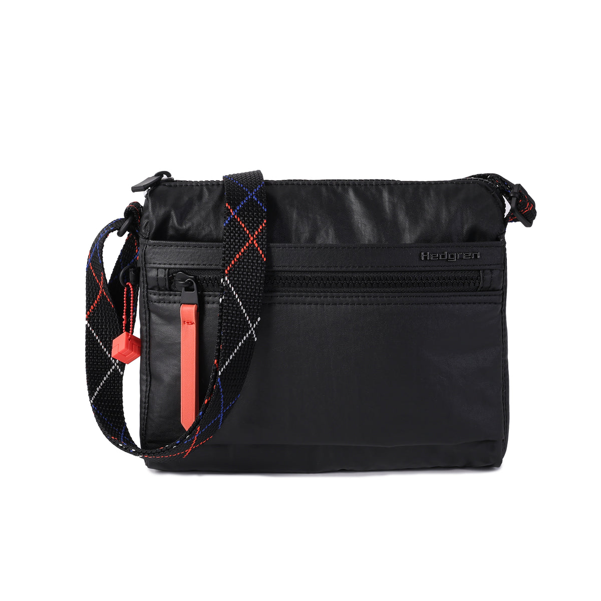 Eye Shoulder Bag Rfid Creased Black/Coral