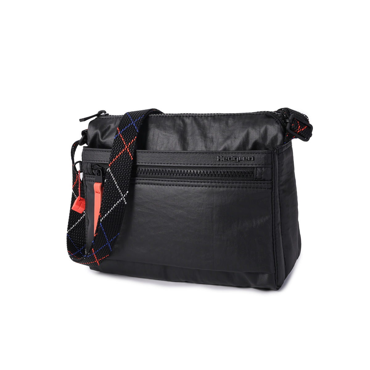 Eye Shoulder Bag Rfid Creased Black/Coral