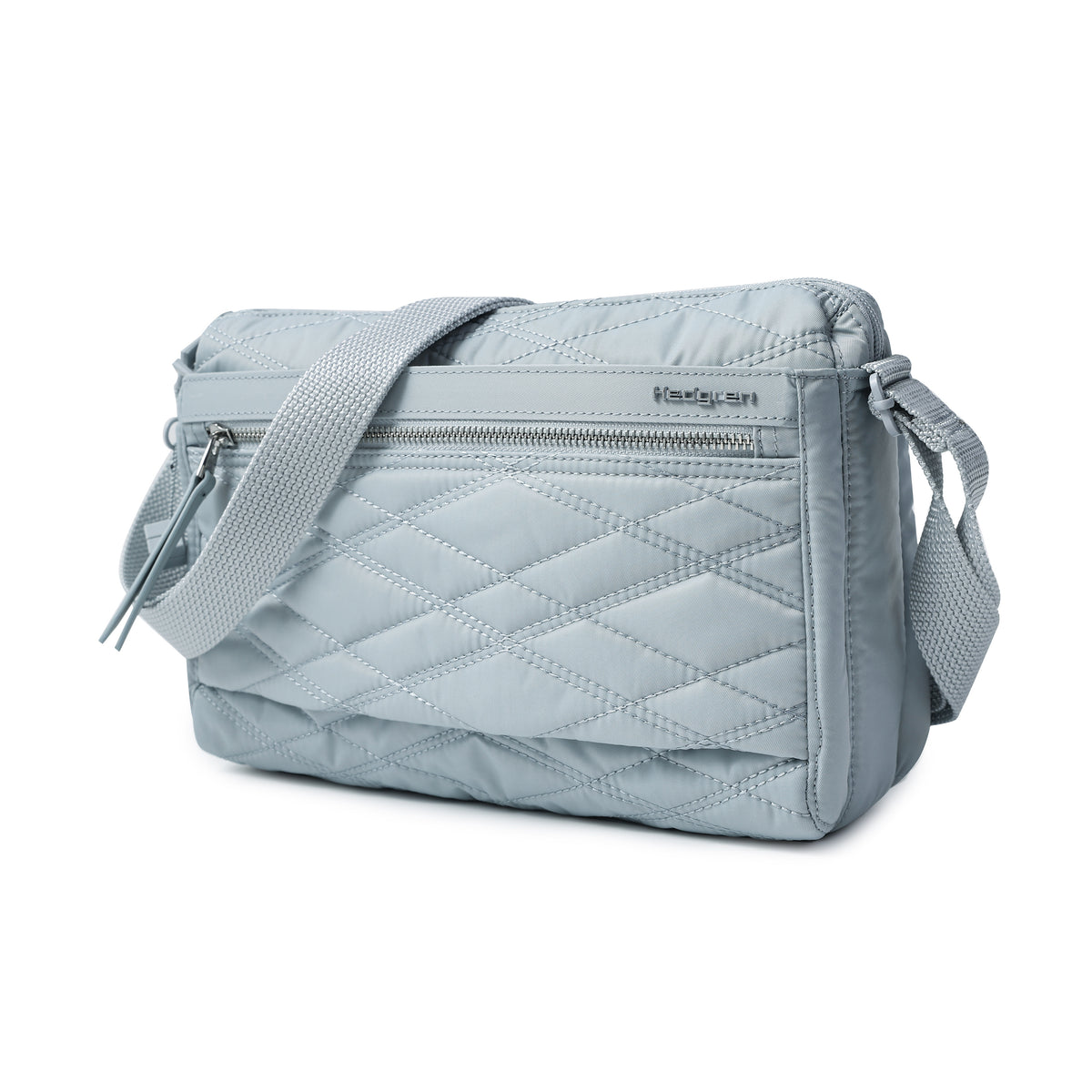 Eye M Shoulder Bag Medium Rfid New Quilt Pearl Blue