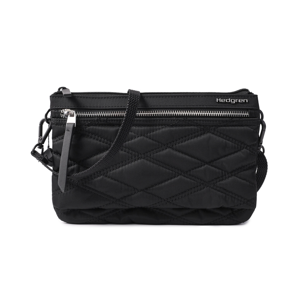 Emma Crossover 3 Compartment Rfid New Quilt Full Black