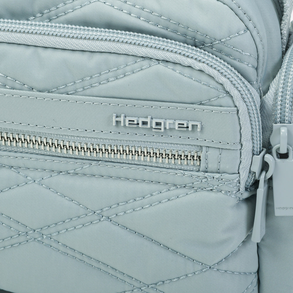 Hedgren Emily Multipockets Crossover Rfid New Quilt Pearl Blue