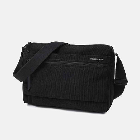 Hedgren Eye M Shoulder Bag Medium + Rfid Corduroy Black